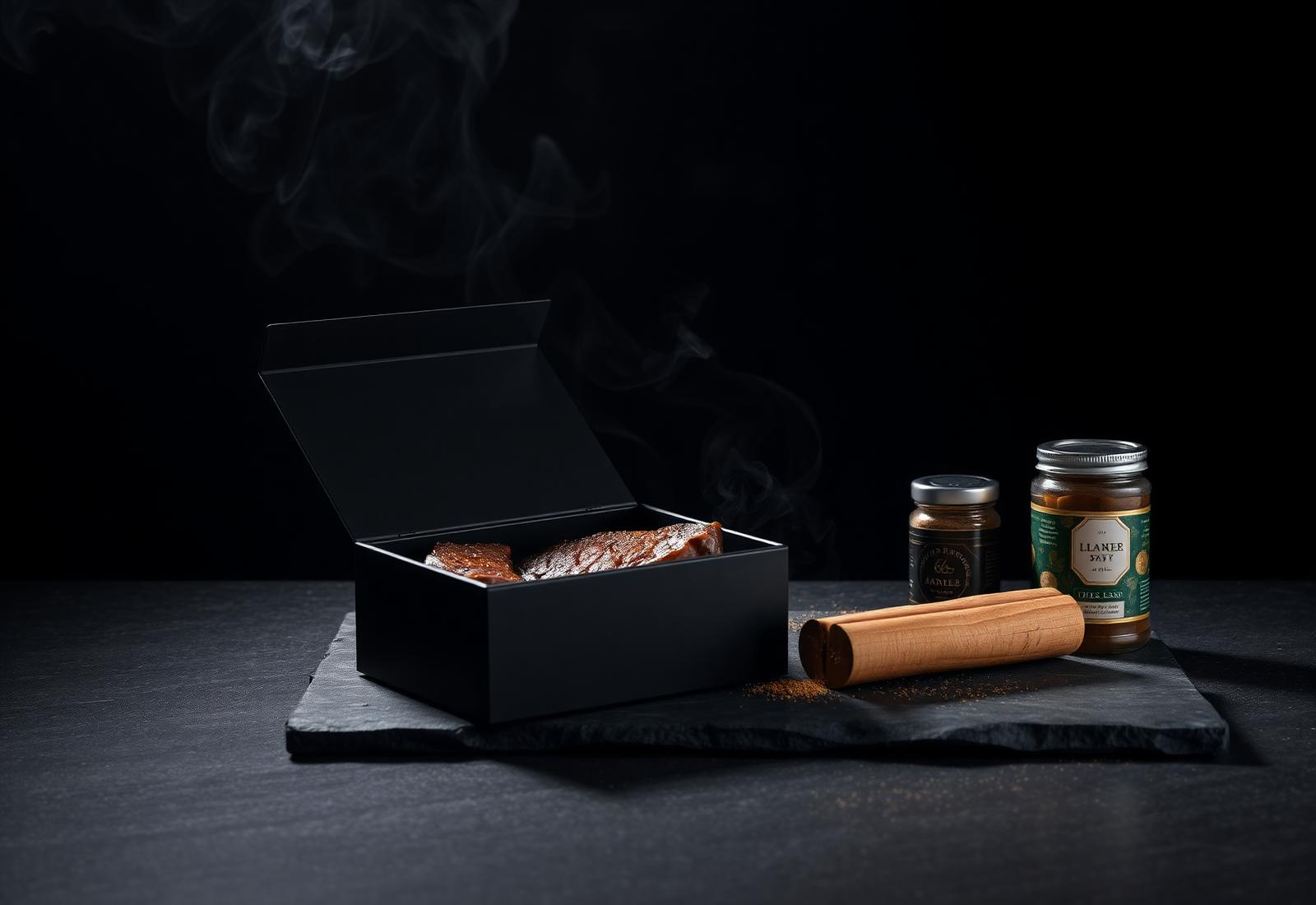 Gedeckter Tisch bei einem Grillabend mit einer FEUER & FREUNDE Grillbox